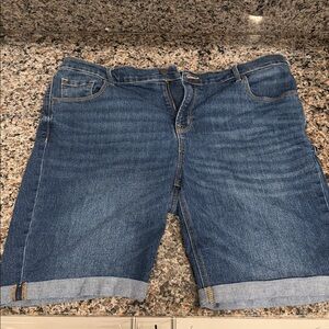 Dark Wash Denim Shorts